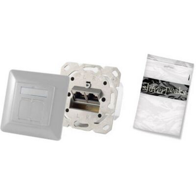 Shiverpeaks BS74280-PW - 2 x RJ-45 - Perla-effetto - Bianco - Presa di rete Shiverpeaks BS74280-PW - 2 x RJ-45 - Perla-effetto - Bianco - Presa di rete