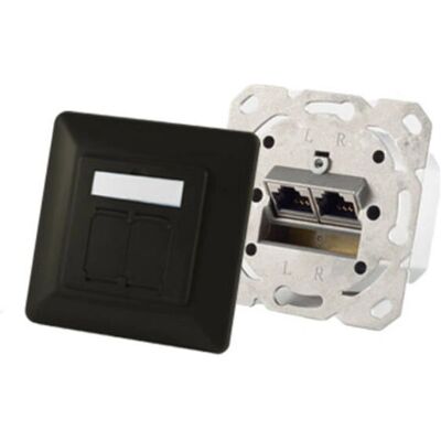 S/CONN 74280-S Prise - Connectivité maximale, Cat.6A, 2 modules, Passage horizontal S/CONN 74280-S Prise - Connectivité maximale, Cat.6A, 2 modules, Passage horizontal