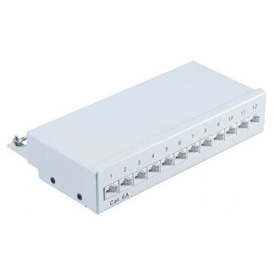 Shiverpeaks BS75077 Patch Panel - 12 Ports Cat.6a 1U Shiverpeaks BS75077 Patch Panel - 12 Ports Cat.6a 1U