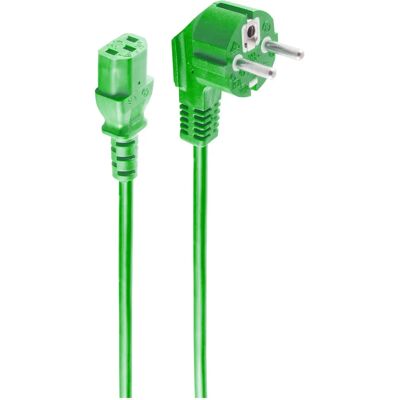 Cavo di Alimentazione Shiverpeaks - 1,8m Verde CEE7/7 C13 - 230V Cavo di Alimentazione Shiverpeaks - 1,8m Verde CEE7/7 C13 - 230V