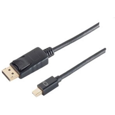Câble DisplayPort Shiverpeaks BS10-52035 - 2m, Mini DisplayPort, Noir - Publicité Câble DisplayPort Shiverpeaks BS10-52035 - 2m, Mini DisplayPort, Noir - Publicité
