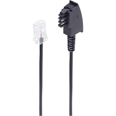 Shiverpeaks Bs70002-6 6 m Telefonkabel - Schwarz Shiverpeaks Bs70002-6 6 m Telefonkabel - Schwarz