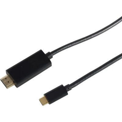 Adattatore cavo video S/CONN 10-56185 - 1,8m HDMI Type A a USB Type C - Nero Adattatore cavo video S/CONN 10-56185 - 1,8m HDMI Type A a USB Type C - Nero