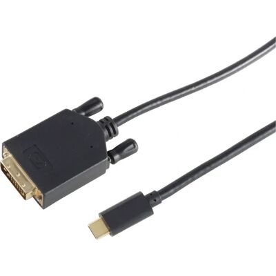 S/CONN 10-58185 Videokabel-Adapter - 1,8 m - Schwarz S/CONN 10-58185 Videokabel-Adapter - 1,8 m - Schwarz