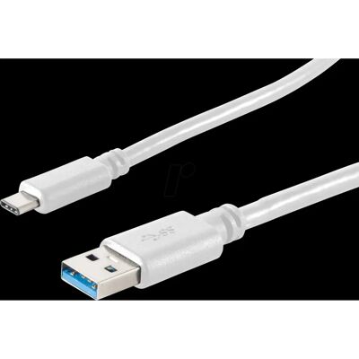 Shiverpeaks USB Kabel - 3 m - USB 3.2 Gen 1 - Weiß Shiverpeaks USB Kabel - 3 m - USB 3.2 Gen 1 - Weiß