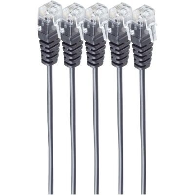 Shiverpeaks BS70084-2-SET5 - Cable de conexión telefónica, 2 m, negro Shiverpeaks BS70084-2-SET5 - Cable de conexión telefónica, 2 m, negro