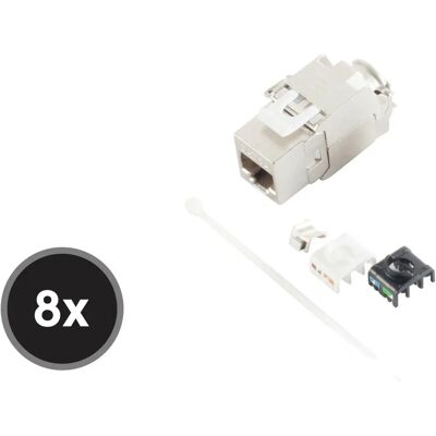Shiverpeaks Keystone Module - RJ45 Category 6a - 8 pcs Shiverpeaks Keystone Module - RJ45 Category 6a - 8 pcs