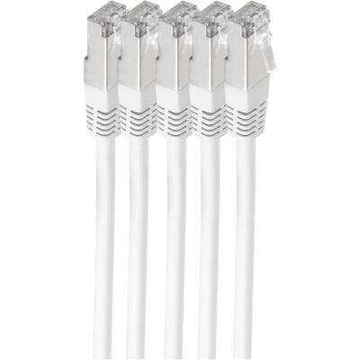 Shiverpeaks BS75711-H0.5W-SET5 Netzwerkkabel - Weiß - 0,5 m - Cat6 S/FTP Shiverpeaks BS75711-H0.5W-SET5 Netzwerkkabel - Weiß - 0,5 m - Cat6 S/FTP