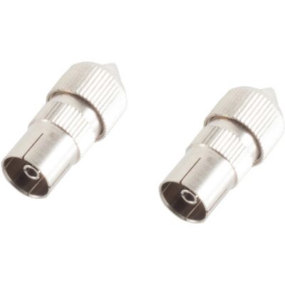 Connecteur coaxial Shiverpeaks BS82012-2SET - IEC, Nickel, Acier inoxydable Connecteur coaxial Shiverpeaks BS82012-2SET - IEC, Nickel, Acier inoxydable