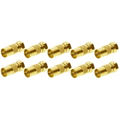 Conector coaxial Shiverpeaks BS85321-10G - 10 piezas Conector coaxial Shiverpeaks BS85321-10G - 10 piezas