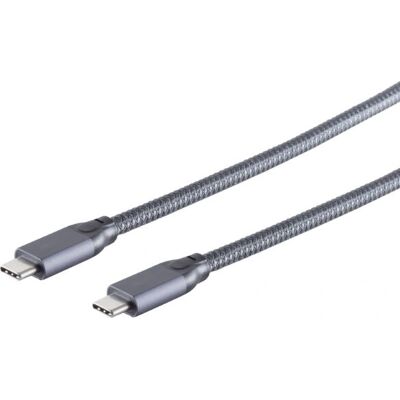 Cavo USB-C 3.2 Gen 2x2 S/CONN - 20 Gbit/s - 0,5 m - Grigio Cavo USB-C 3.2 Gen 2x2 S/CONN - 20 Gbit/s - 0,5 m - Grigio