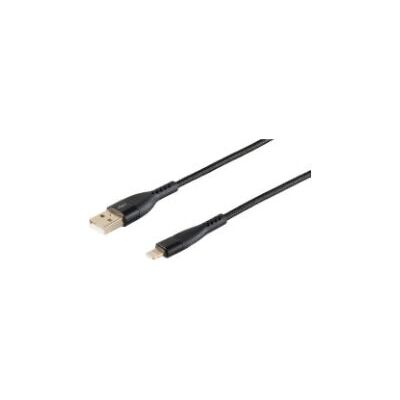 Câble Lightning Shiverpeaks BS20-73025 - 1m, Noir - Publicité Câble Lightning Shiverpeaks BS20-73025 - 1m, Noir - Publicité