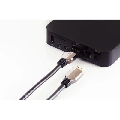 Câble HDMI Shiverpeaks - 10K, 2m, Noir - Haute Vitesse HDMI 2.1 - Publicité Câble HDMI Shiverpeaks - 10K, 2m, Noir - Haute Vitesse HDMI 2.1 - Publicité