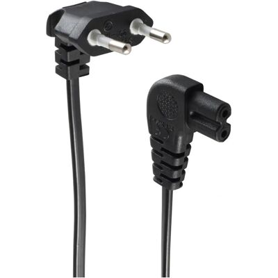 Cable de alimentación Shiverpeaks BS09-06001 - Negro, 1,5 m, CEE7/16 a C7 Cable de alimentación Shiverpeaks BS09-06001 - Negro, 1,5 m, CEE7/16 a C7