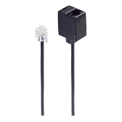 Câble téléphonique Shiverpeaks BS70223 - 3m Noir Câble téléphonique Shiverpeaks BS70223 - 3m Noir