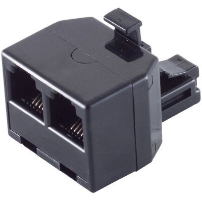 Shiverpeaks BS71230 Wire Connector - 3xRJ-11, Black Shiverpeaks BS71230 Wire Connector - 3xRJ-11, Black