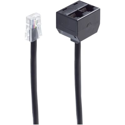 Shiverpeaks BS71231-8/4 Telefonkabel - Schwarz, 0,15m Shiverpeaks BS71231-8/4 Telefonkabel - Schwarz, 0,15m
