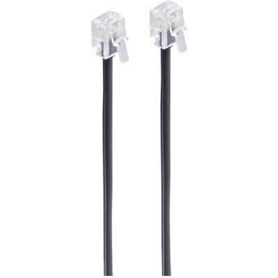Câble téléphonique Shiverpeaks BS70095-20 - 20m, Noir Câble téléphonique Shiverpeaks BS70095-20 - 20m, Noir