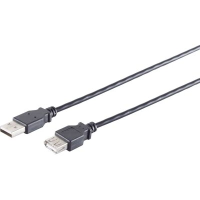 S/CONN USB-Kabel 1,8 m - USB 2.0 Schwarz S/CONN USB-Kabel 1,8 m - USB 2.0 Schwarz