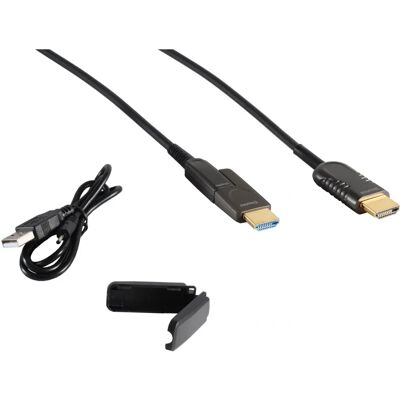Câble HDMI S/CONN 10m - Supporte 4K 60Hz, Optique Actif, Détachable - Publicité Câble HDMI S/CONN 10m - Supporte 4K 60Hz, Optique Actif, Détachable - Publicité