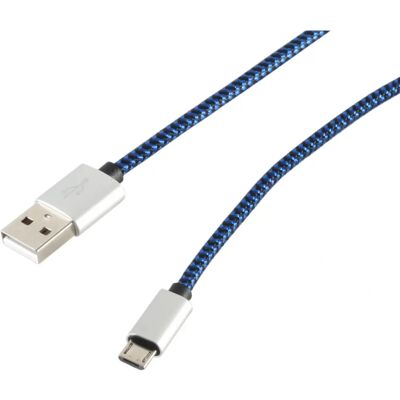 S-Conn 14-50023 USB Kabel - 2m, USB 2.0, USB A auf Micro USB B, Blau S-Conn 14-50023 USB Kabel - 2m, USB 2.0, USB A auf Micro USB B, Blau