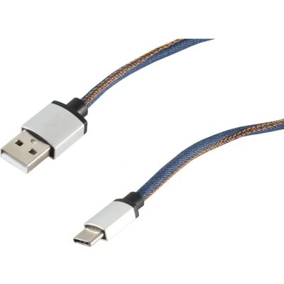 S-Conn 14-50030 Cavo USB A a USB C 2m Maschio Maschio Blu S-Conn 14-50030 Cavo USB A a USB C 2m Maschio Maschio Blu