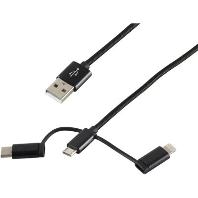 S/CONN 14-50068 Cavo USB - USB A Micro-USB B 1m - Nero - USB 2.0 S/CONN 14-50068 Cavo USB - USB A Micro-USB B 1m - Nero - USB 2.0