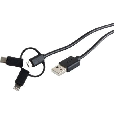 S-Conn 14-15035 Câble USB - 2m USB A Noir S-Conn 14-15035 Câble USB - 2m USB A Noir