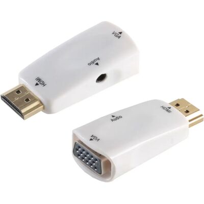 Adaptateur HDMI vers VGA Shiverpeaks - 1080p Blanc - Publicité Adaptateur HDMI vers VGA Shiverpeaks - 1080p Blanc - Publicité