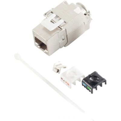 S/CONN 08-10030 Keystone Modul - Flach, Metallisch, RJ-45 Weiblich - Netzwerkadapter S/CONN 08-10030 Keystone Modul - Flach, Metallisch, RJ-45 Weiblich - Netzwerkadapter