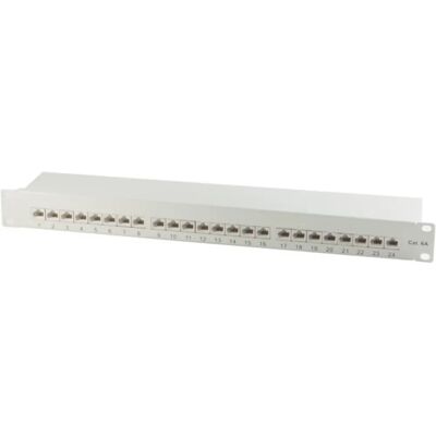 S/CONN 75078 Patch Panel - 19U, Grau, Cat6a, RJ-45 S/CONN 75078 Patch Panel - 19U, Grau, Cat6a, RJ-45