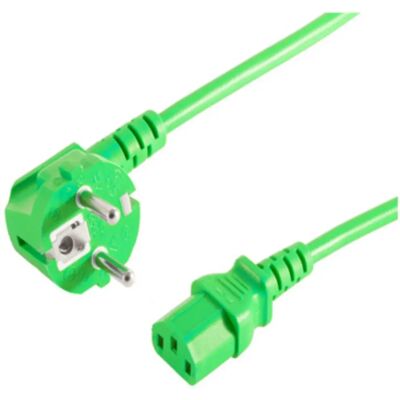 S/CONN 09-05053 Cavo di Alimentazione - Verde 5m CEE7/7 a C13 S/CONN 09-05053 Cavo di Alimentazione - Verde 5m CEE7/7 a C13