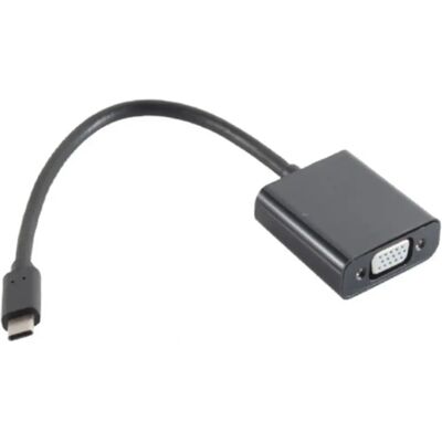 S/CONN 14-05006 Adattatore USB C a VGA - Nero S/CONN 14-05006 Adattatore USB C a VGA - Nero