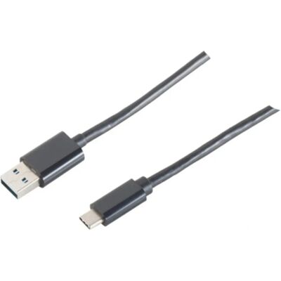 Shiverpeaks 14-10005 USB Kabel - 1 m, USB A auf USB C, Schwarz Shiverpeaks 14-10005 USB Kabel - 1 m, USB A auf USB C, Schwarz