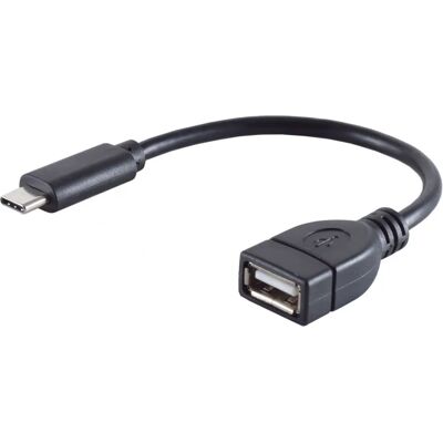 S/CONN S/CONN 13-20015 USB Kabel - USB C auf USB A - 0,12 m - Schwarz S/CONN S/CONN 13-20015 USB Kabel - USB C auf USB A - 0,12 m - Schwarz