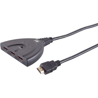 Shiverpeaks -PROFESSIONAL--Switch HDMI 3x1 - Noir - Câble HDMI 0,5m - Publicité Shiverpeaks -PROFESSIONAL--Switch HDMI 3x1 - Noir - Câble HDMI 0,5m - Publicité