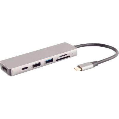 S/CONN 14-05027 Station d'accueil portable - Multiport USB-C 4K HDMI - Publicité S/CONN 14-05027 Station d'accueil portable - Multiport USB-C 4K HDMI - Publicité