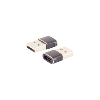 Shiverpeaks -Basic-S- Adapter USB A auf USB C, Grau Shiverpeaks -Basic-S- Adapter USB A auf USB C, Grau