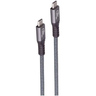 Shiverpeaks BS13-68020 Câble USB C - 1m, USB4 Gen 3x2, Gris - Publicité Shiverpeaks BS13-68020 Câble USB C - 1m, USB4 Gen 3x2, Gris - Publicité
