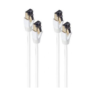 Shiverpeaks Weiß 2m Cat8.1 F/FTP Netzwerkkabel Shiverpeaks Weiß 2m Cat8.1 F/FTP Netzwerkkabel