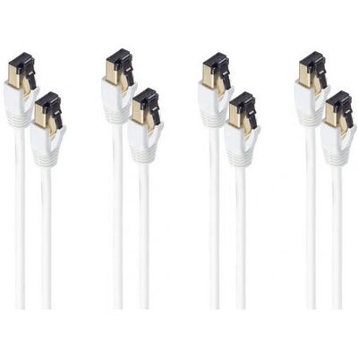 Shiverpeaks BS08-41026-4 Weiß 1m Cat8.1 F/FTP Netzwerkkabel Shiverpeaks BS08-41026-4 Weiß 1m Cat8.1 F/FTP Netzwerkkabel