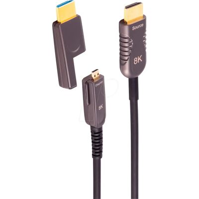 Cable HDMI Micro HDMI AOC de Shiverpeaks - 10m - Negro - Video Cable HDMI Micro HDMI AOC de Shiverpeaks - 10m - Negro - Video