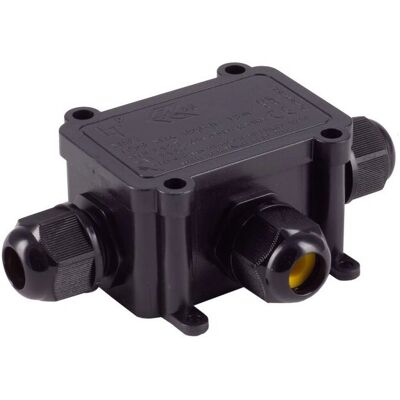S/CONN Schwarze Wasserfeste Kabelbox - Für Außen S/CONN Schwarze Wasserfeste Kabelbox - Für Außen