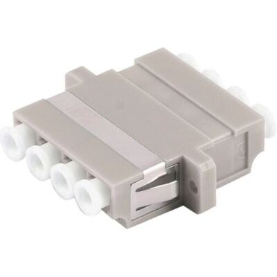 Adaptateur fibre optique LC-LC Quad - Beige - Publicité Adaptateur fibre optique LC-LC Quad - Beige - Publicité