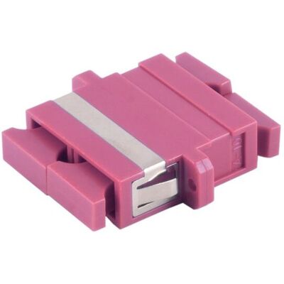 Adaptateur fibre optique duplex SC Violet S/CONN - Publicité Adaptateur fibre optique duplex SC Violet S/CONN - Publicité