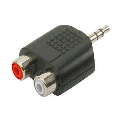 Adaptateur stereo 3,5mm vers RCA - Noir Adaptateur stereo 3,5mm vers RCA - Noir