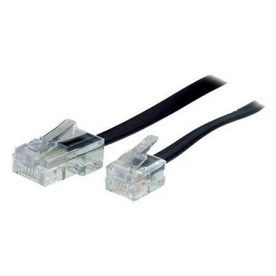 S-Conn 10m RJ11 - RJ45 Netzwerkkabel - Schwarz/Transparent S-Conn 10m RJ11 - RJ45 Netzwerkkabel - Schwarz/Transparent