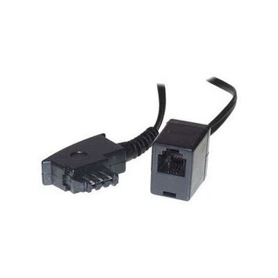 Adattatore S-Conn 0,2m TAE-F RJ11 - Nero Adattatore S-Conn 0,2m TAE-F RJ11 - Nero