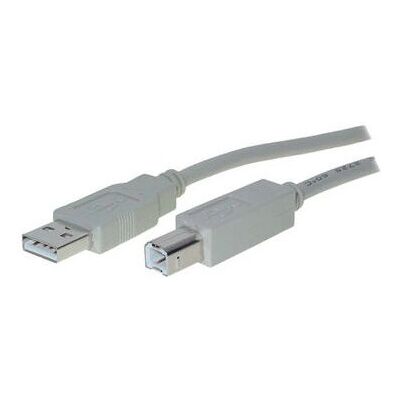 Cable USB 2.0 A - USB 2.0 B de 3m - Gris Cable USB 2.0 A - USB 2.0 B de 3m - Gris