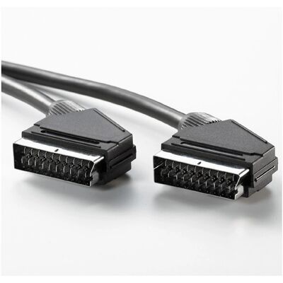 Secomp 11.09.4602 SCART Kabel - 2m, 21-polig, Schwarz Secomp 11.09.4602 SCART Kabel - 2m, 21-polig, Schwarz
